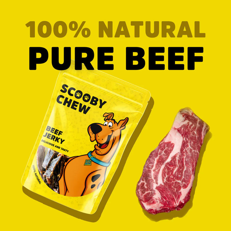 Scooby Chew Beef Jerky Dog Treats 150G
