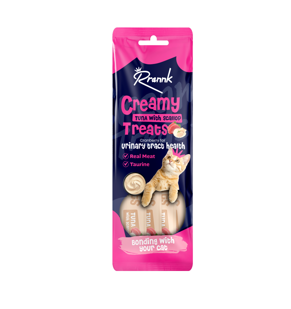 Rrannk Cat Creamy Tuna & Scallop Urinary Health Treats 4x15g