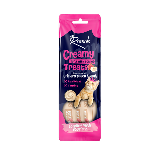 Rrannk Cat Creamy Tuna & Scallop Urinary Health Treats 4x15g