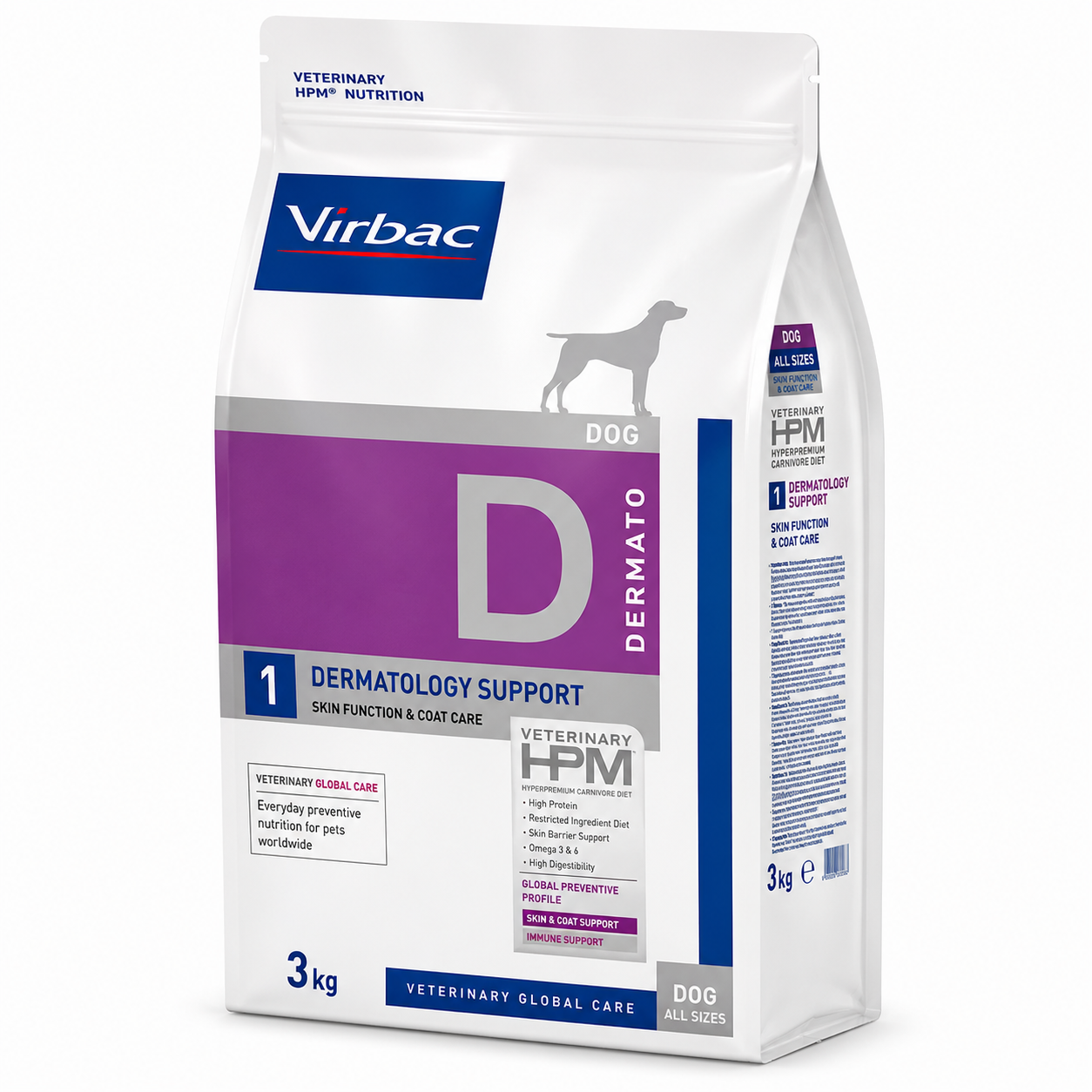 Virbac Veterinary HPM Dermato - D1 Dermatology Support for dogs 3kg