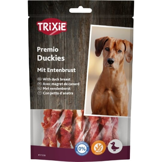 TRIXIE Duck Breast Bone Treat for Dogs 100g