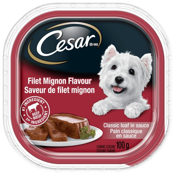 Cesar Classic Loaf in Sauce Soft Wet Dog Food 100G