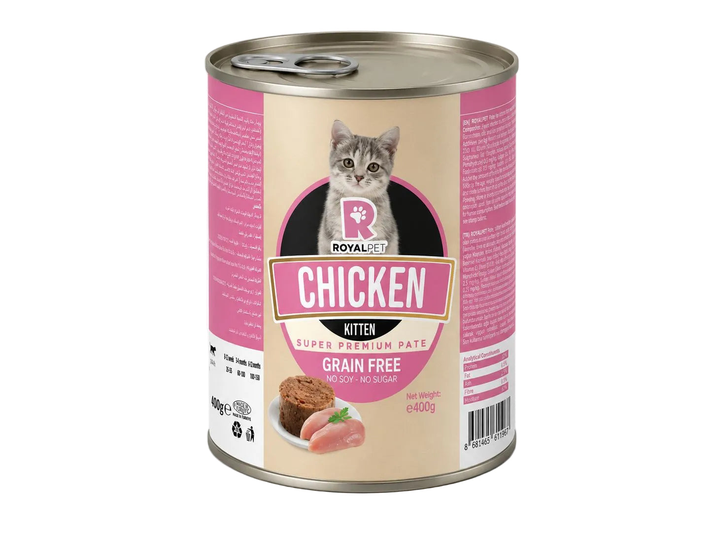 Royal Pet Cat Wet Food Pate with Chicken Kitten 400G