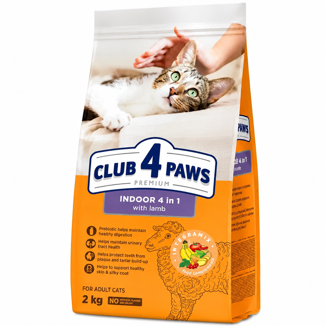 Club 4 Paws Indoor 4 in 1 Lamb 2kg