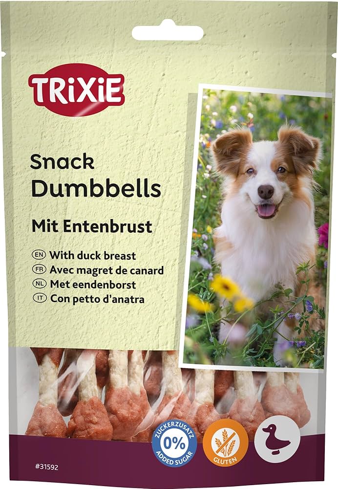 Trixie Duck Snack Dumbbells Dog Treats - 100G