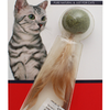 Nunbell Ball Shaped Catnip Toy with Feathers