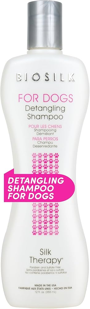 Biosilk for Dogs Silk Therapy Detangling Shampoo 355ml