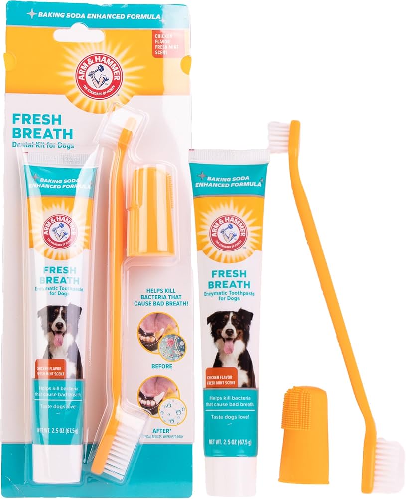Arm & Hammer Fresh Breath Dental Kit for Dog Chicken Flavor