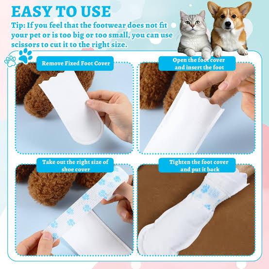 Pet Disposable Foot Covers (20Pcs)