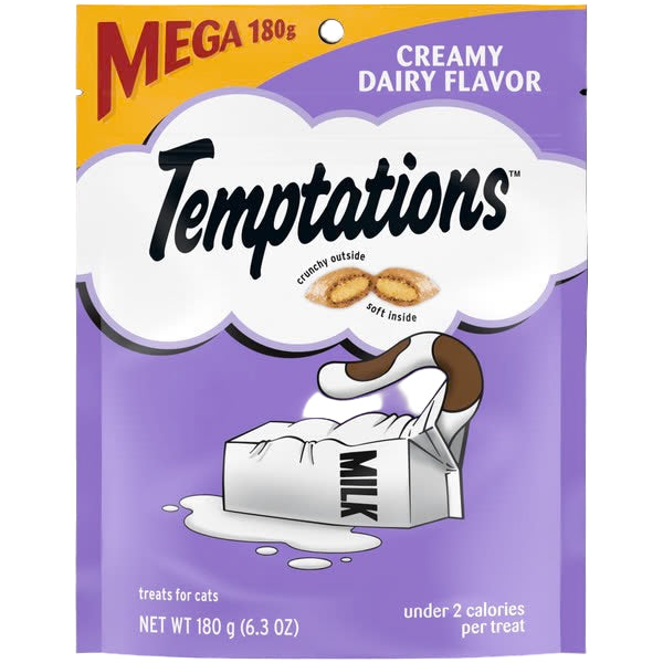 Temptations Mega Pack Cat treats with Dairy Flavor 180G