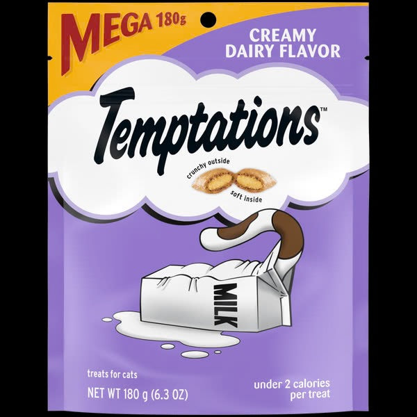 Temptations Mega Pack Cat treats with Dairy Flavor 180G
