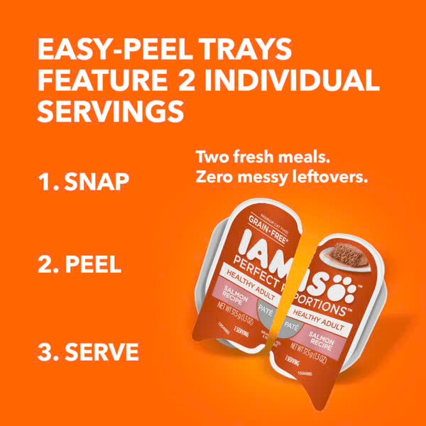 IAMS™ PERFECT PORTIONS™ Healthy Adult Wet Cat Food with Salmon Paté 75G