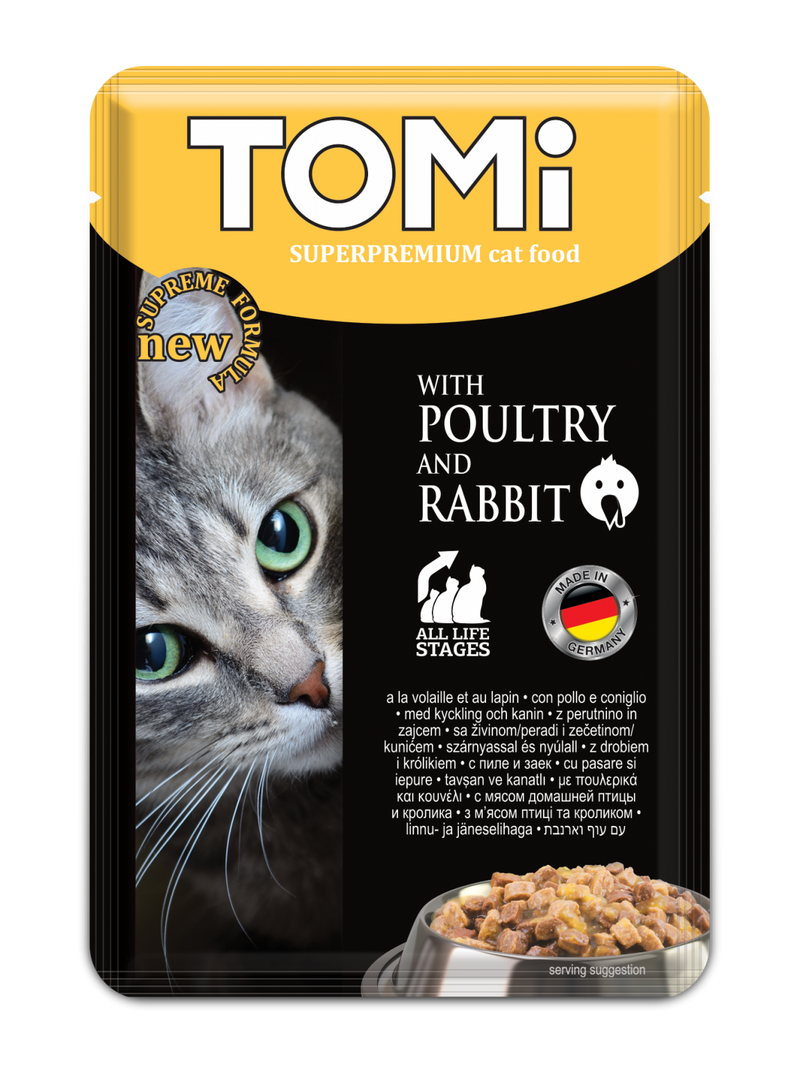 Tomi Cat Wet Food with Poultry & Rabbit (100G)