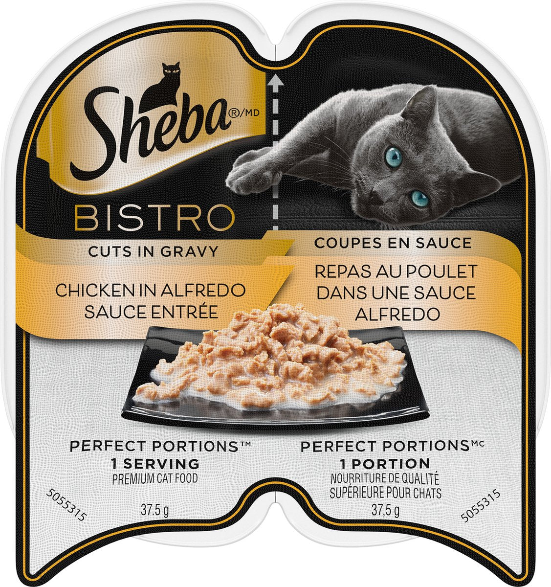 SHEBA Bistro Perfect PORTIONS Wet Cat Food Shreds Chicken , 75g