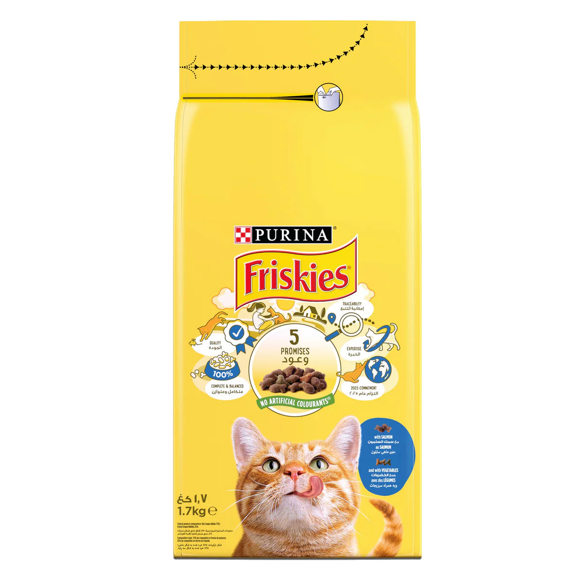 Purina Friskies with Salmon and Vegetables cat Dry food