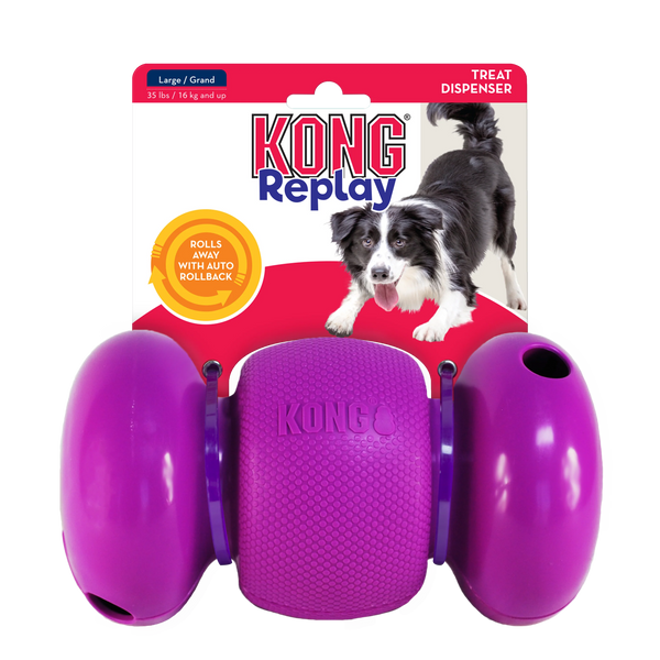 Kong Replay Large for Dogs 16KG and up - Treats Dispenser