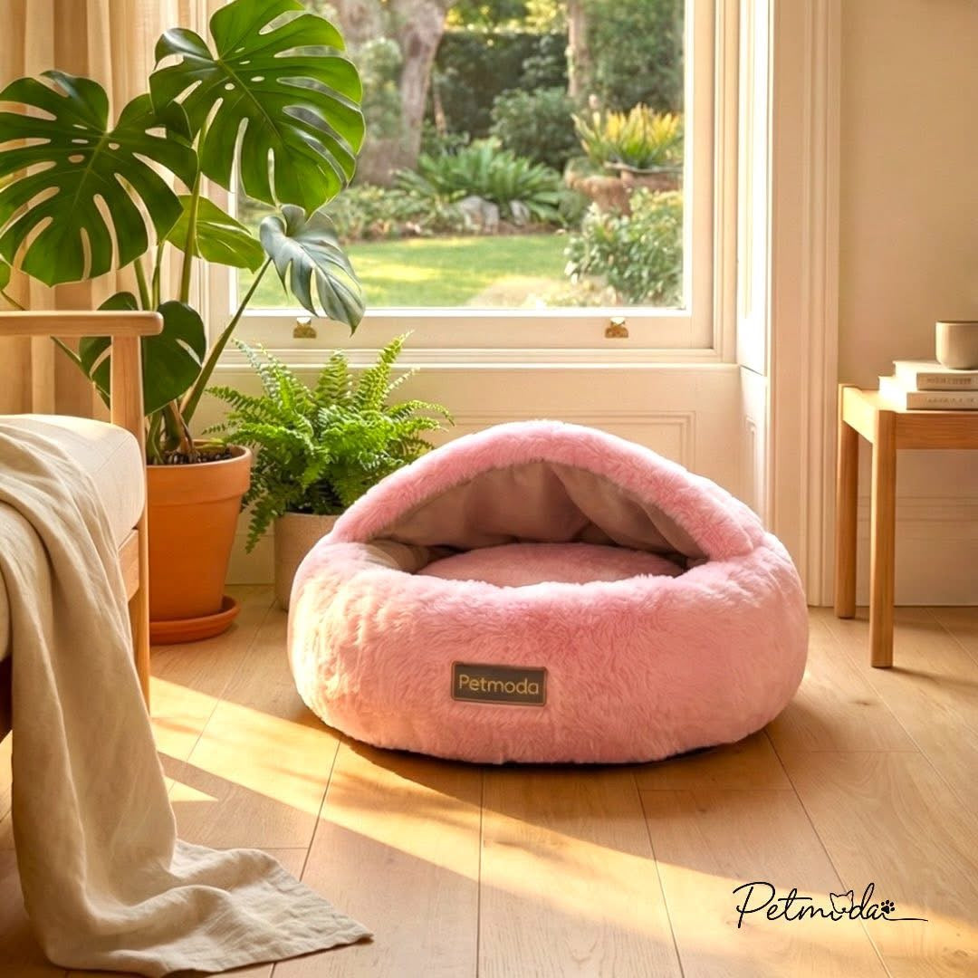 Pet Moda Cozy Cave Pet Bed Round Plush Design 50x20cm