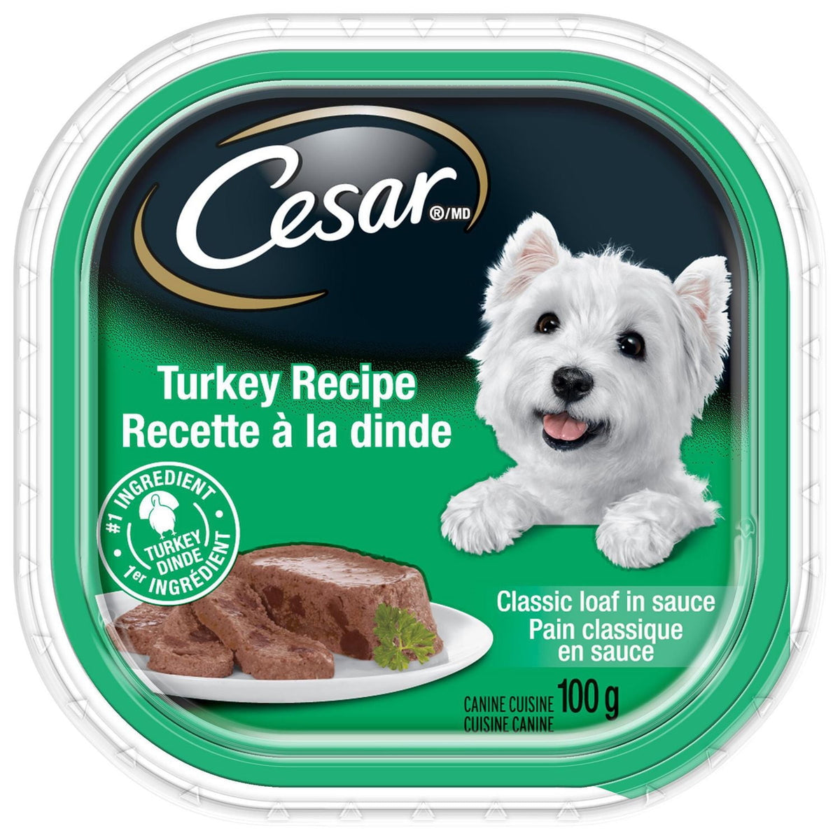 Cesar Classic Loaf in Sauce Soft Wet Dog Food 100G