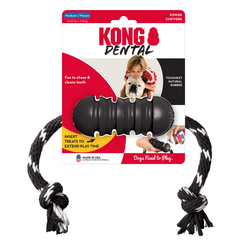 KONG EXTREME DENTAL W/ROPE M - PetYard