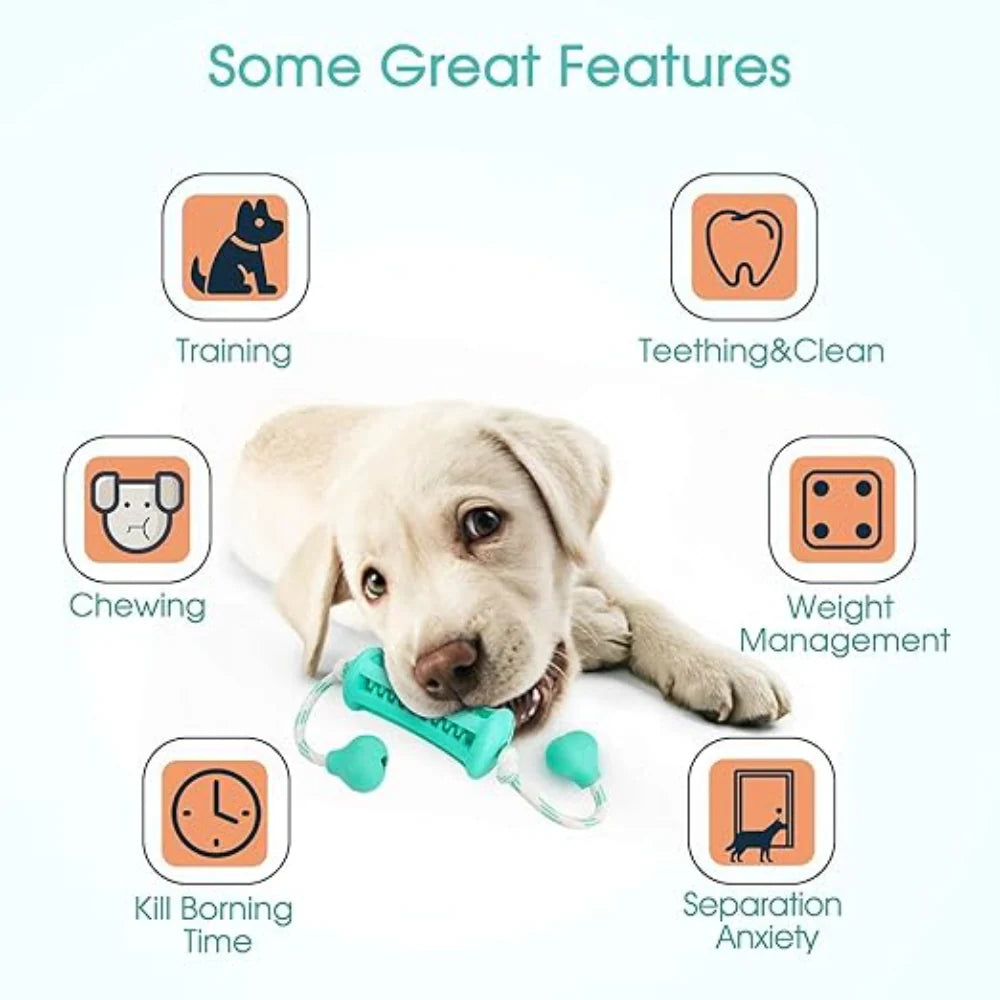 Nunbell Dog Chew Toy with Rope