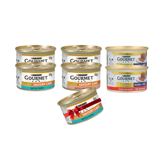 Gourmet Gold Bundle - Buy 6 Get 1 Free (Beef,Salmon,&Tuna)