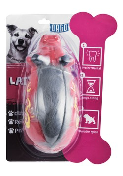 Orgo Latex Plush Dog Fun Toy Large