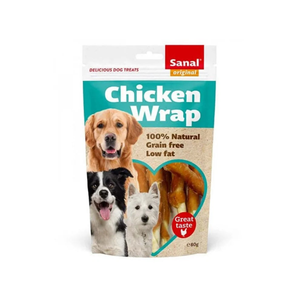 Sanal Chicken Wrap Dog Treats 80G