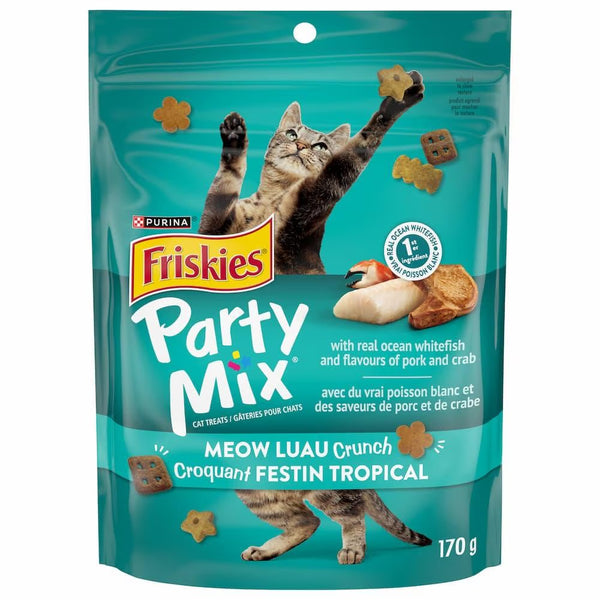 Friskies® Party Mix Meow Luau Crunch Cat Treats with Crab 170G
