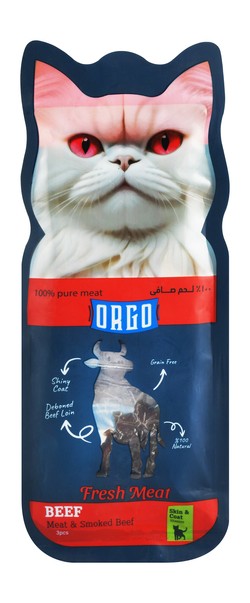 Orgo Smoked Beef Adult Cat Treats