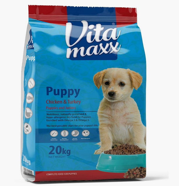 Vita maxx Puppy Dry Food for Dogs – Chicken and Turkey – 20 kg - PetYard