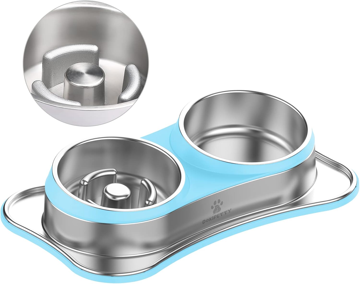 Pet Double Bowl for Food & Water