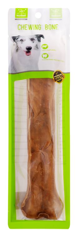 Nunbell Large Brown Bone Dog Rawhide Treats 1pcs