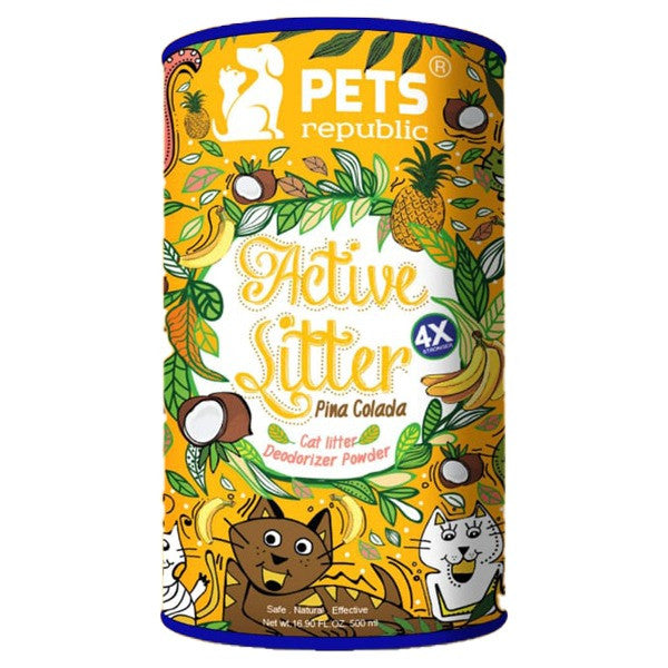 Pets Republic Active Cat Litter Deodorizer Powder 3 Different Scents 500ml - PetYard