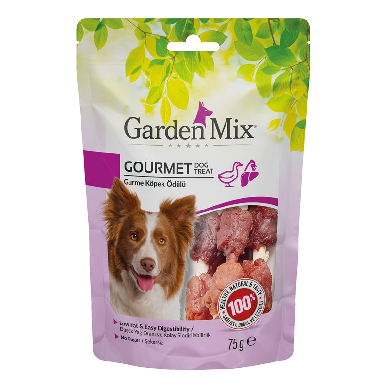 Garden Mix Dog treat Gourmet With Duck , Chicken liver 75 gm