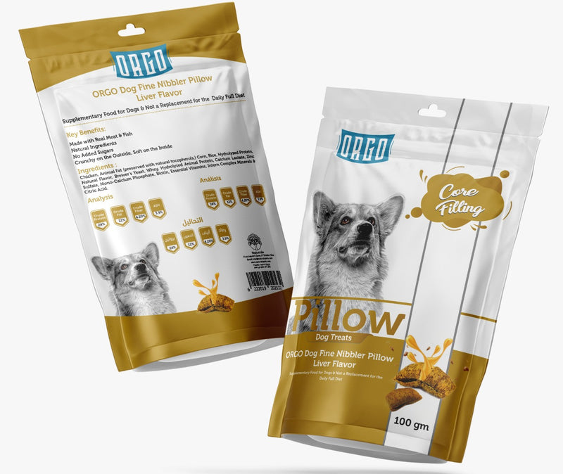 ORGO Pillow Dog Treats with Liver 100gm - PetYard