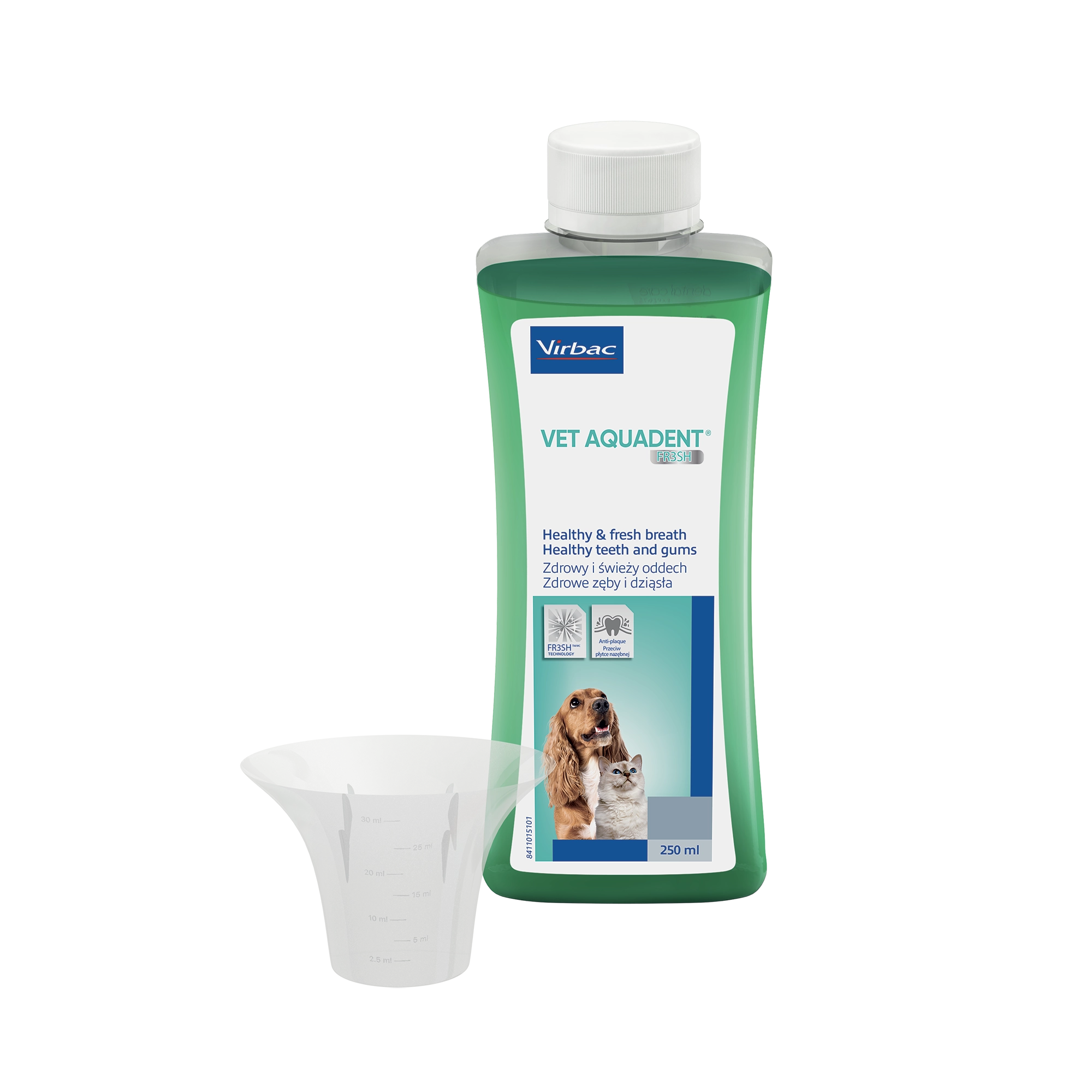 Vet Aquadent FR3SH™ – Water Additive for Dogs & Cats 250ml