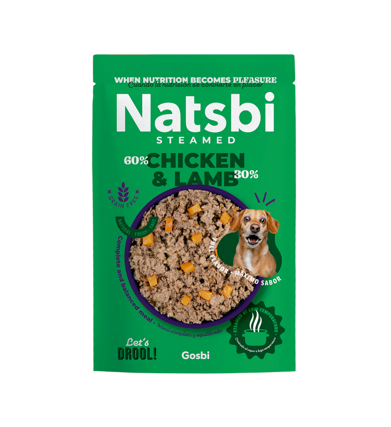 Natsbi Steamed Chicken&Lamb Dogs 200g