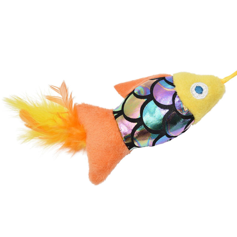 Multipet Goldfish Wand Cat Toy, Wand Cat Toy Stick