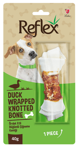 Reflex Duck Wrapped Double Knotted Bone 1 Piece 40G