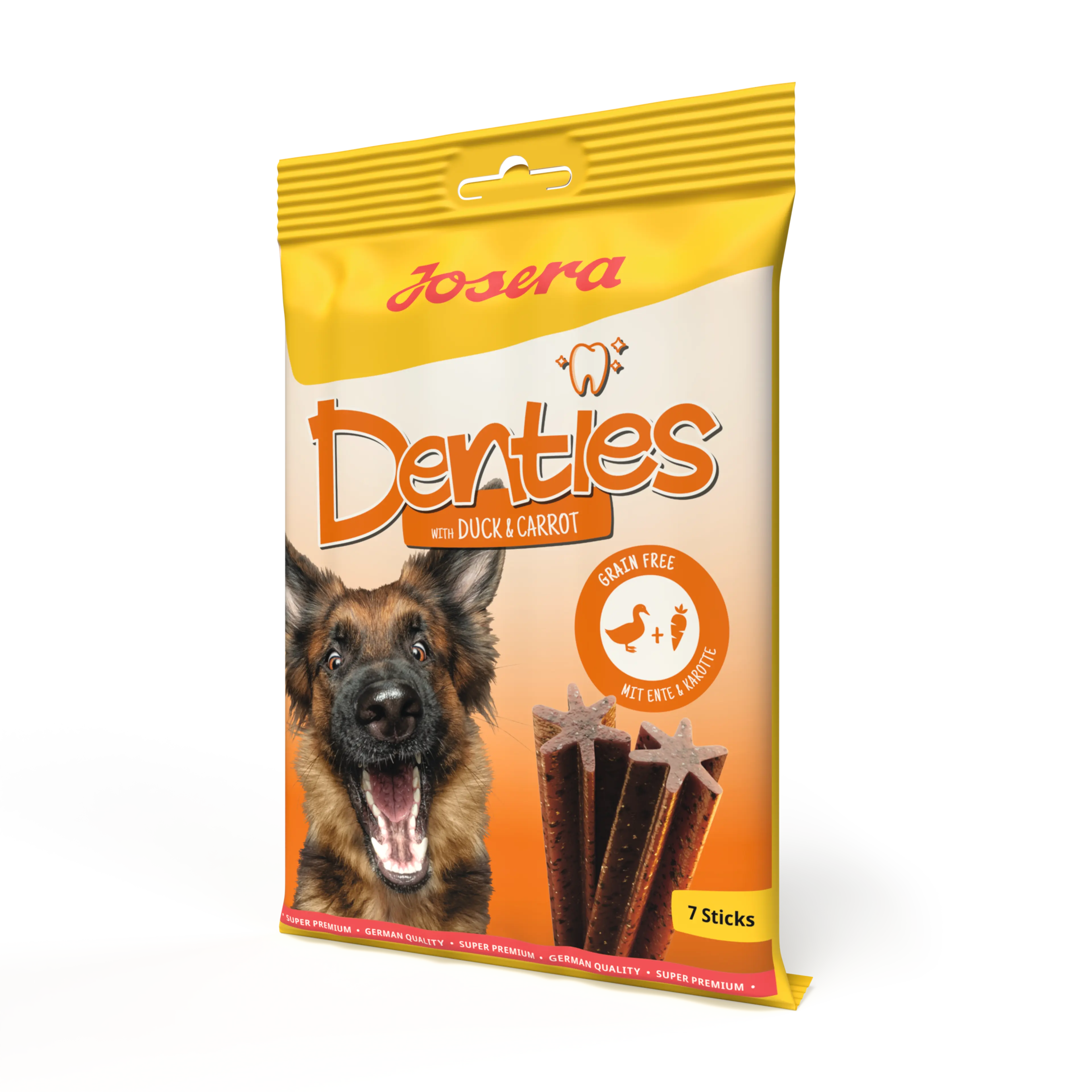 Josera Denties with Duck & Carrot for Dogs x7 Dental Sticks