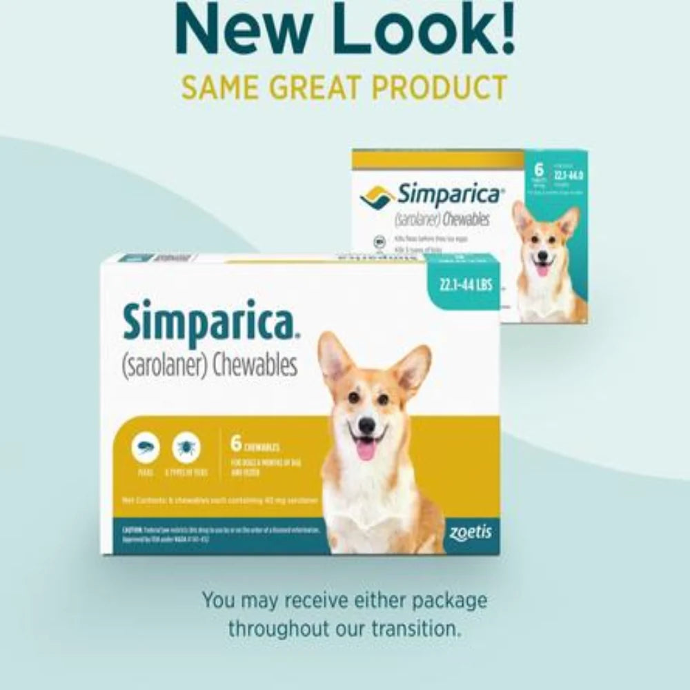 Simparica (Sarolaner) 40mg for Dogs 10–20kg – 1 Chewable Tablet