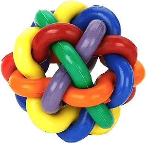 Rubber Colorful Ball with Bell (S/M/L)