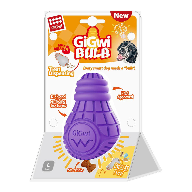 GiGwi Treat Dispensing Bulb Dog Toy - (S/M/L) - PetYard