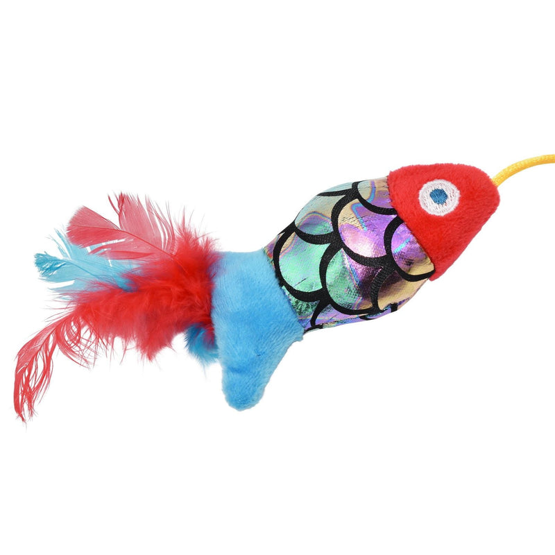 Multipet Goldfish Wand Cat Toy, Wand Cat Toy Stick