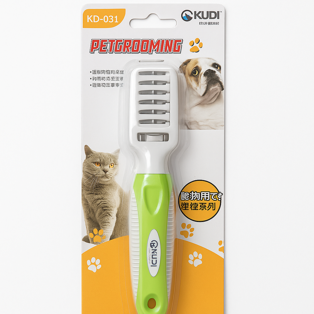 Kudi Pet Grooming Comb Stainless Steel Comb for Cats & Dogs