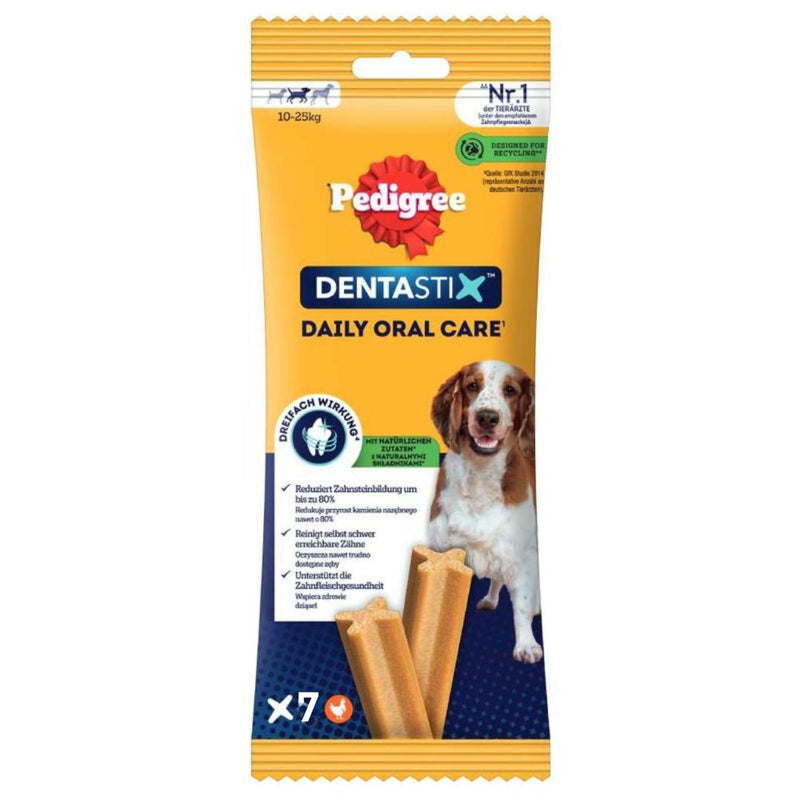 PEDIGREE® DENTASTIX™ Dog Treat Oral Care for Adult Medium Breeds (10-25kg) x7