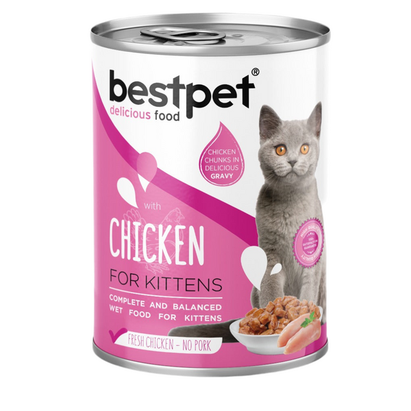 Bestpet Kitten wet food with Chicken 400 gm