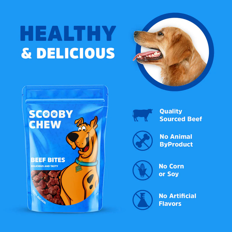 Scooby Chew Beef Bite Dog Treats 150G