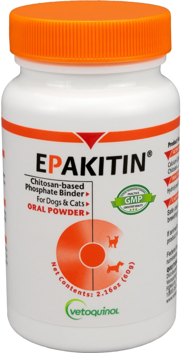Vetoquinol Epakitin Powder Urinary Supplement for Cats & Dogs, 60G