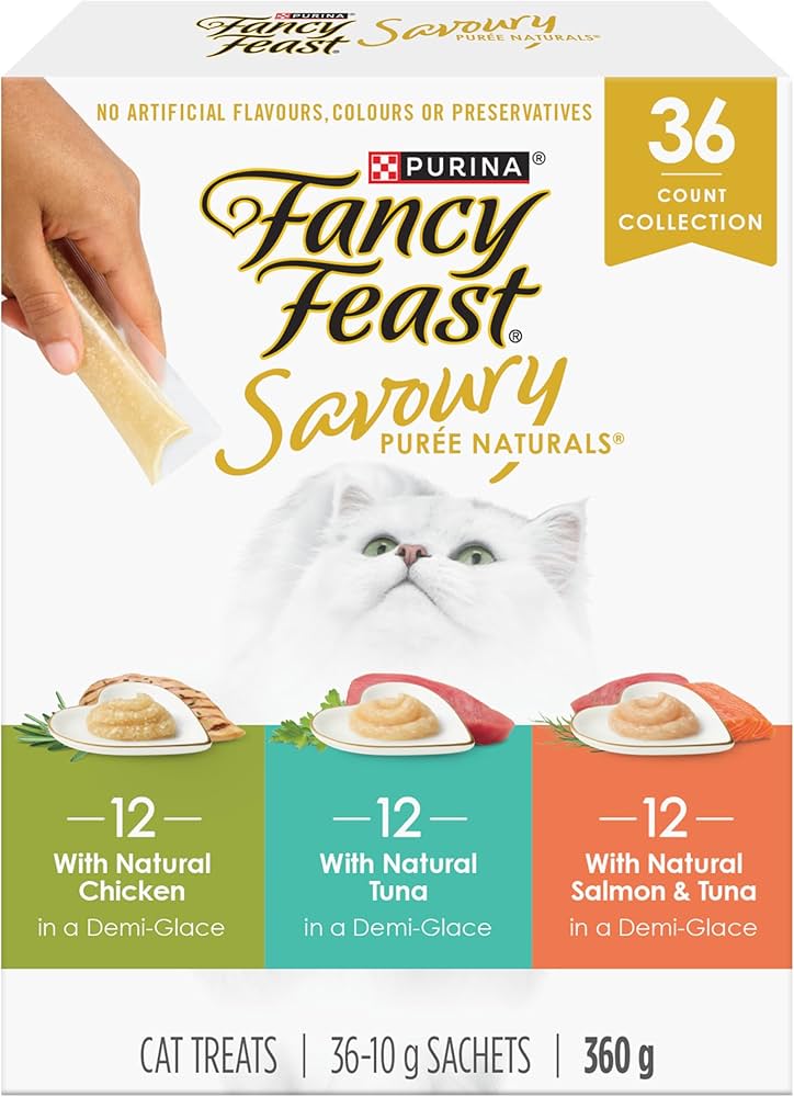 Fancy Feast Savory Purèe Naturals Cat Treat 10G